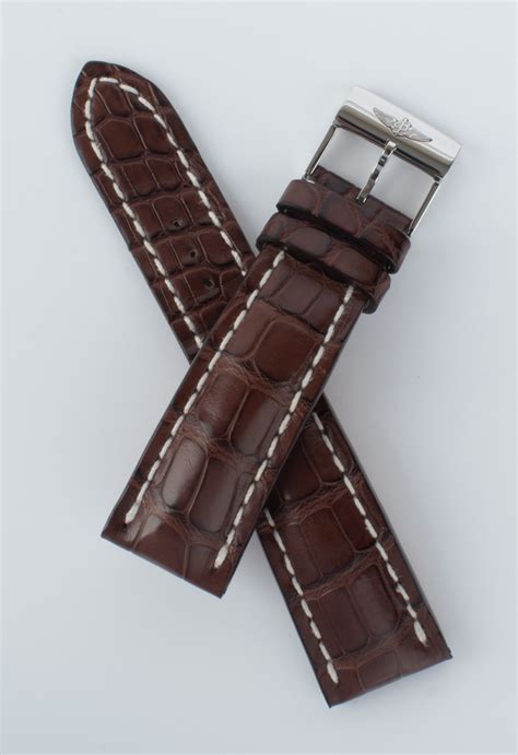 breitling crocodile strap|breitling watch straps uk.